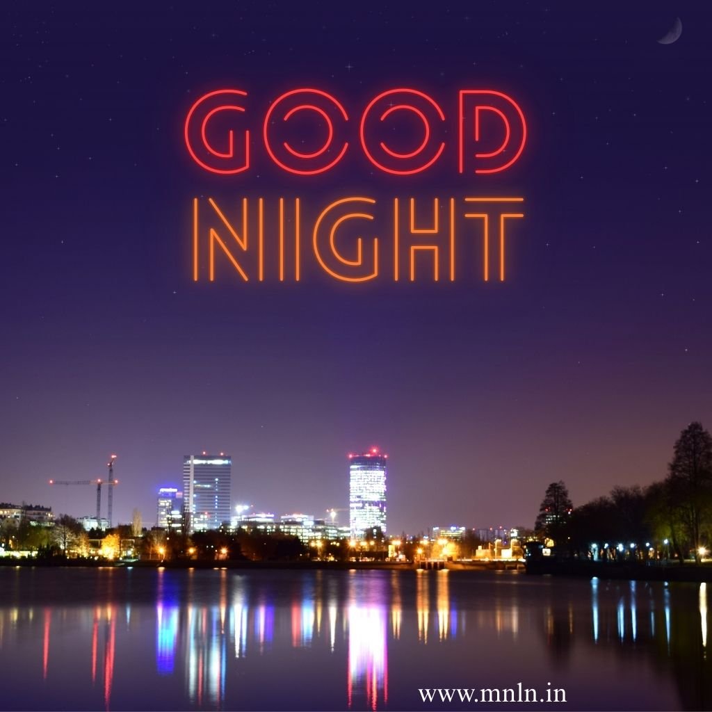 Good night image with peaceful vibes