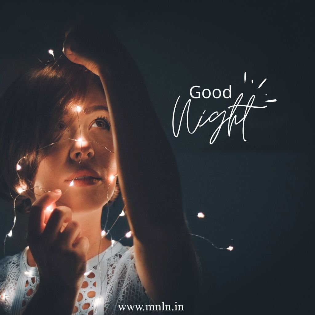 Peaceful good night image before sleep