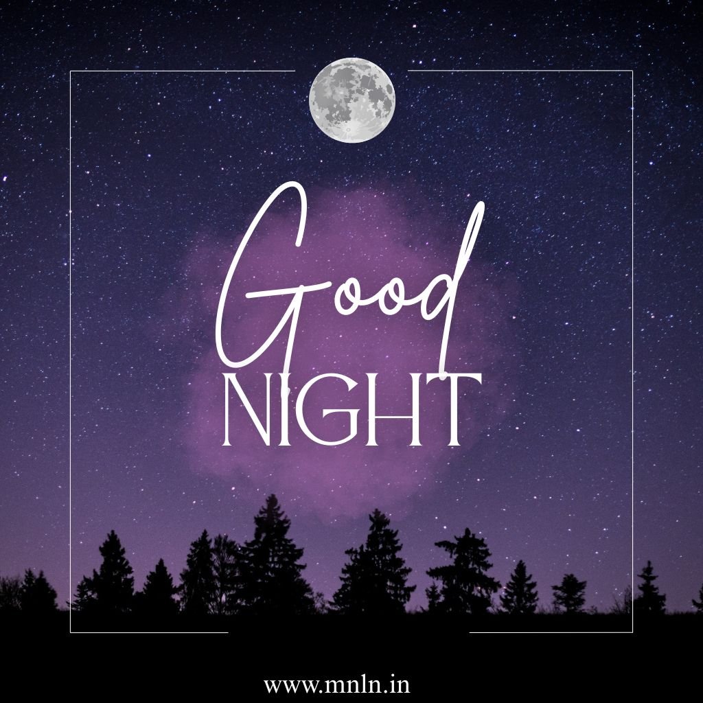 Nature good night image with calm vibes