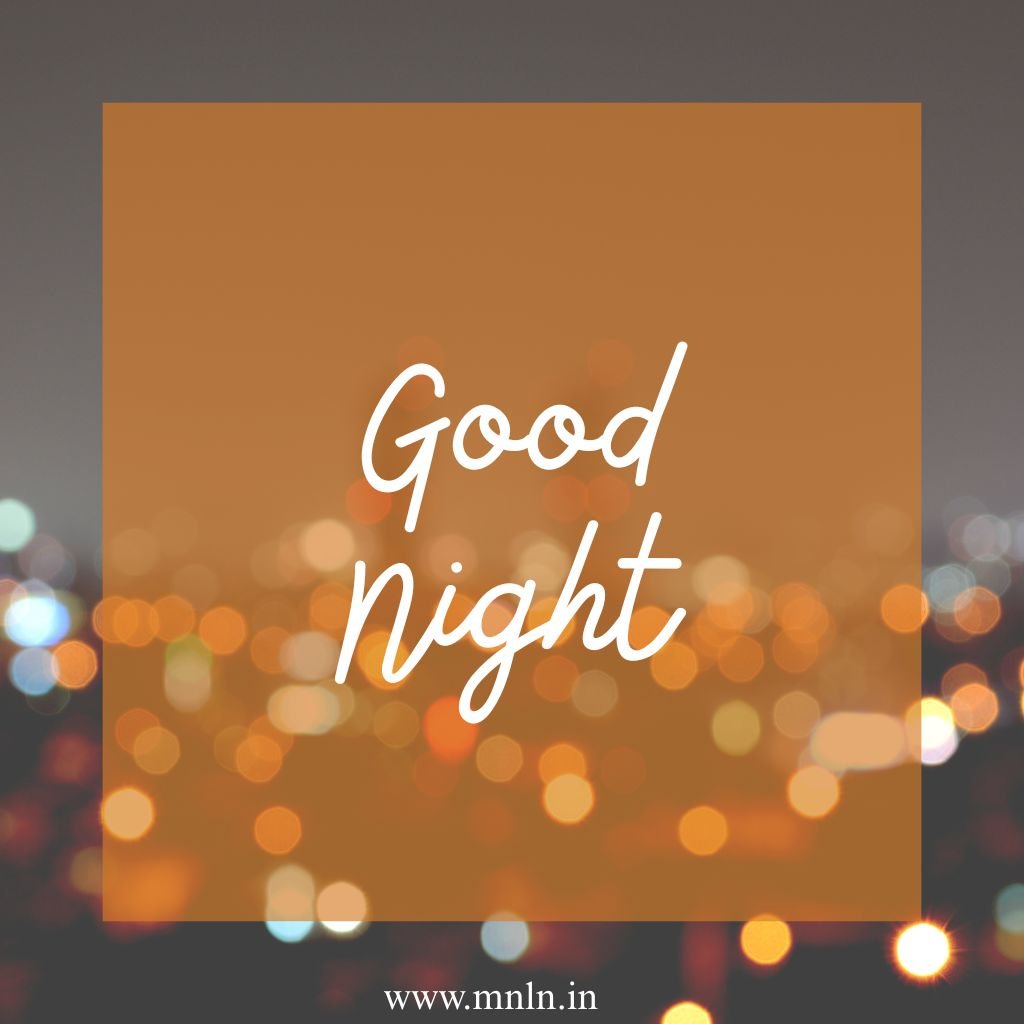 Good night image with peaceful vibes