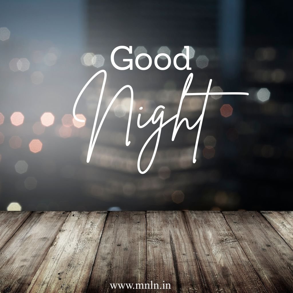 Minimal good night image for night mood