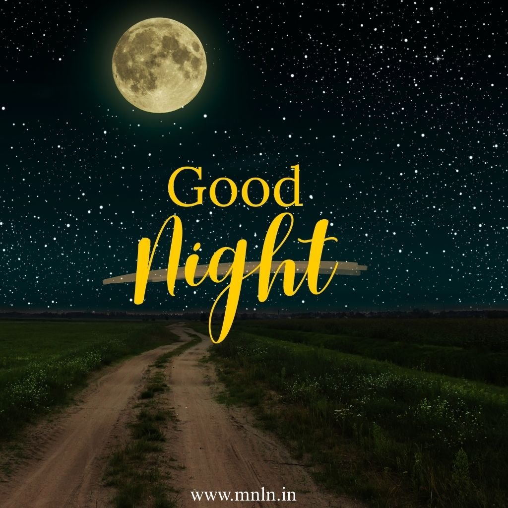 Good night image with peaceful vibes