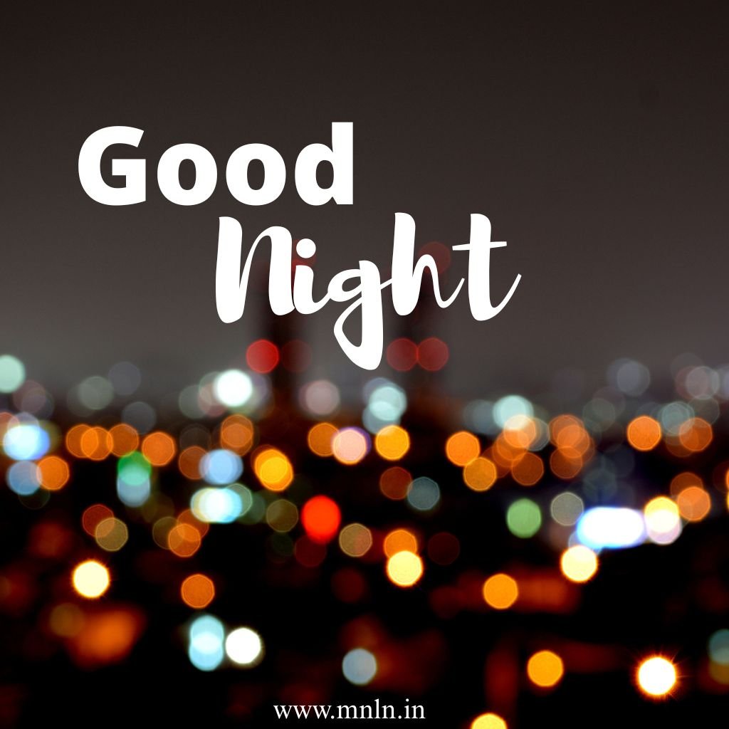 Minimal good night image for night mood