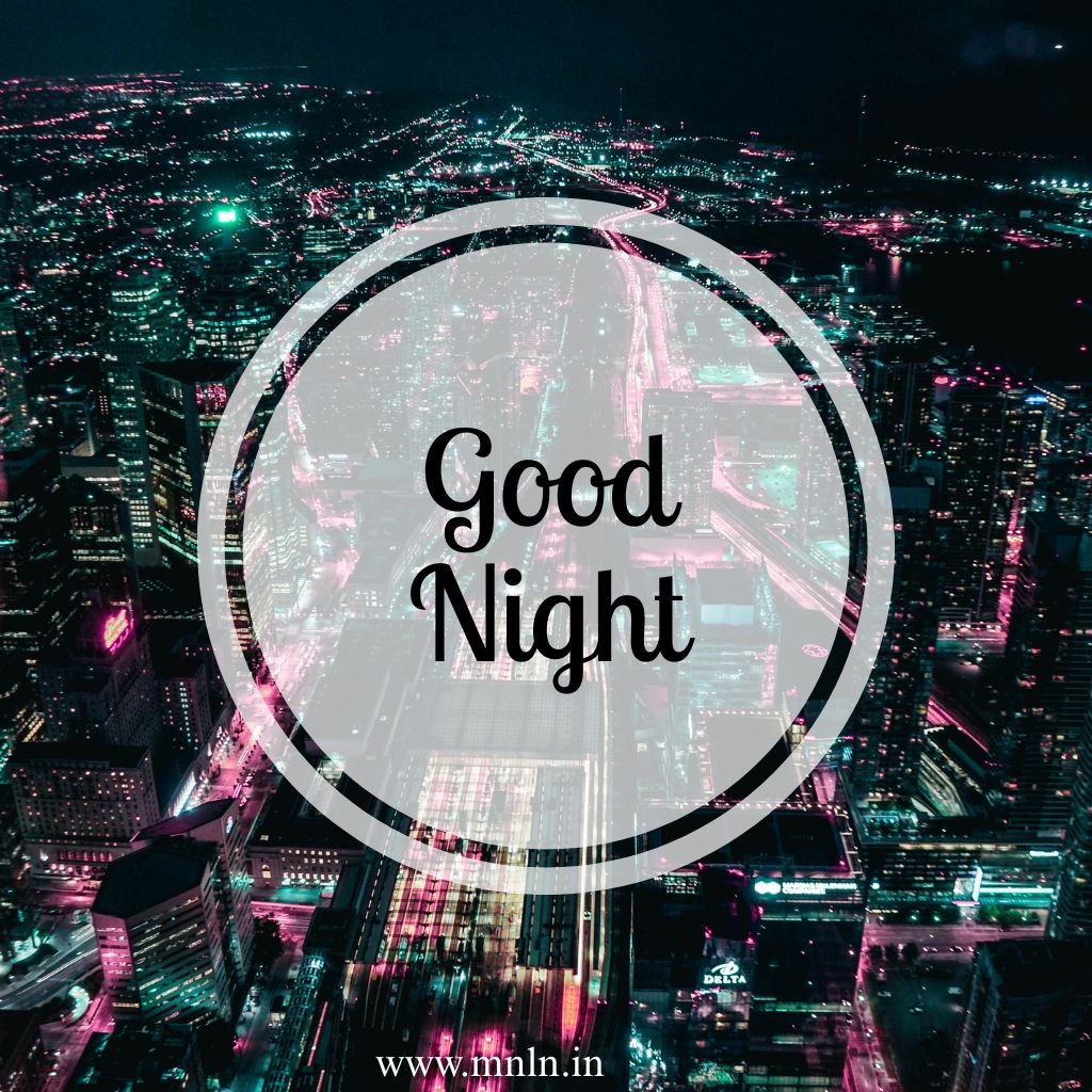 Minimal good night image for night mood