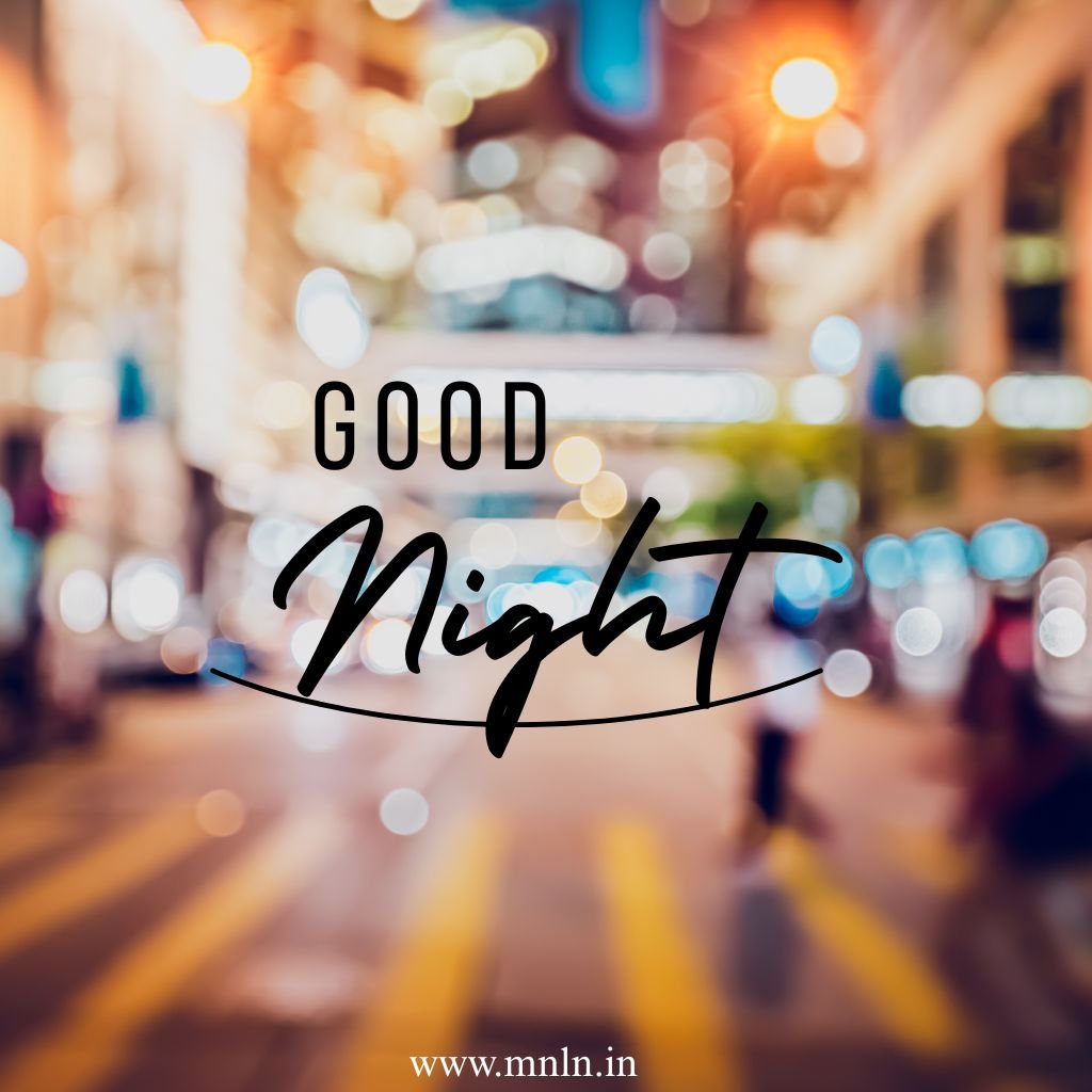 Minimal good night image for night mood