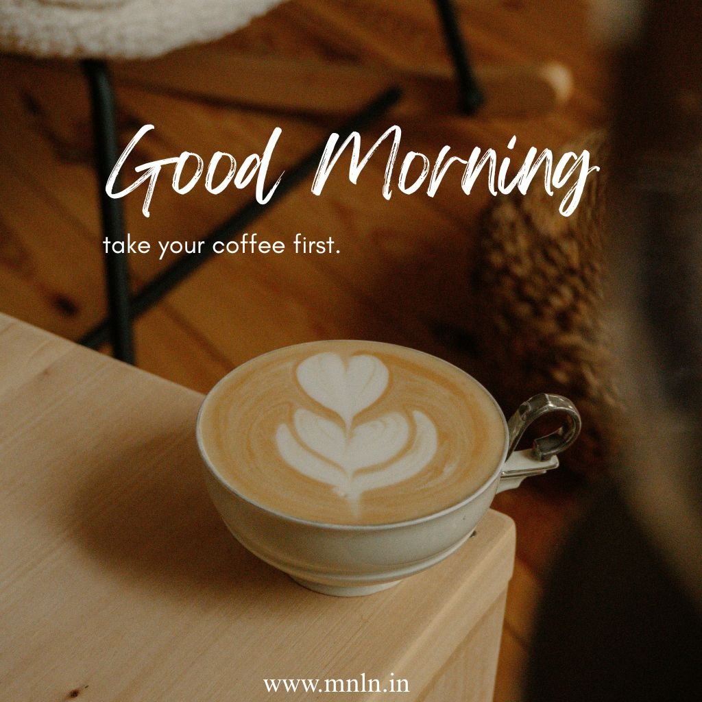 Cute good morning image with coffee vibes