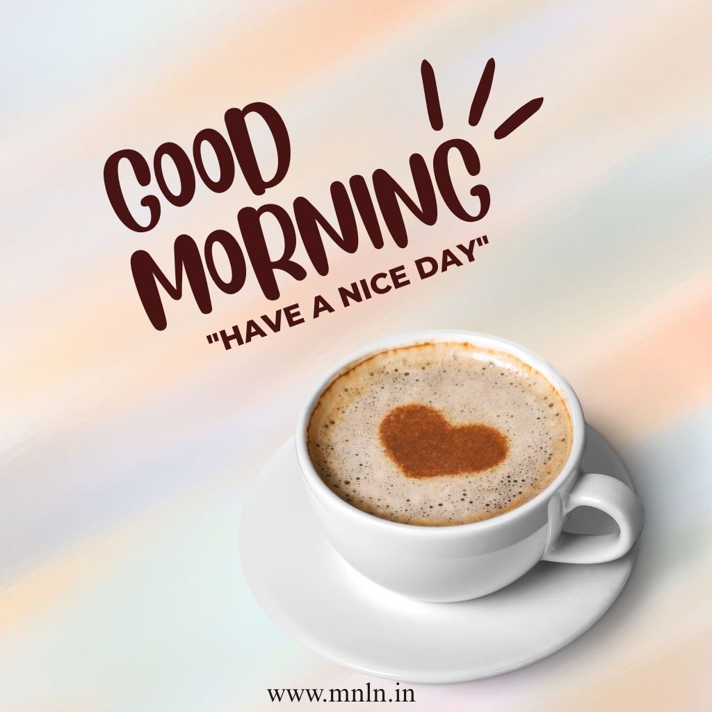 Cute good morning image with coffee vibes