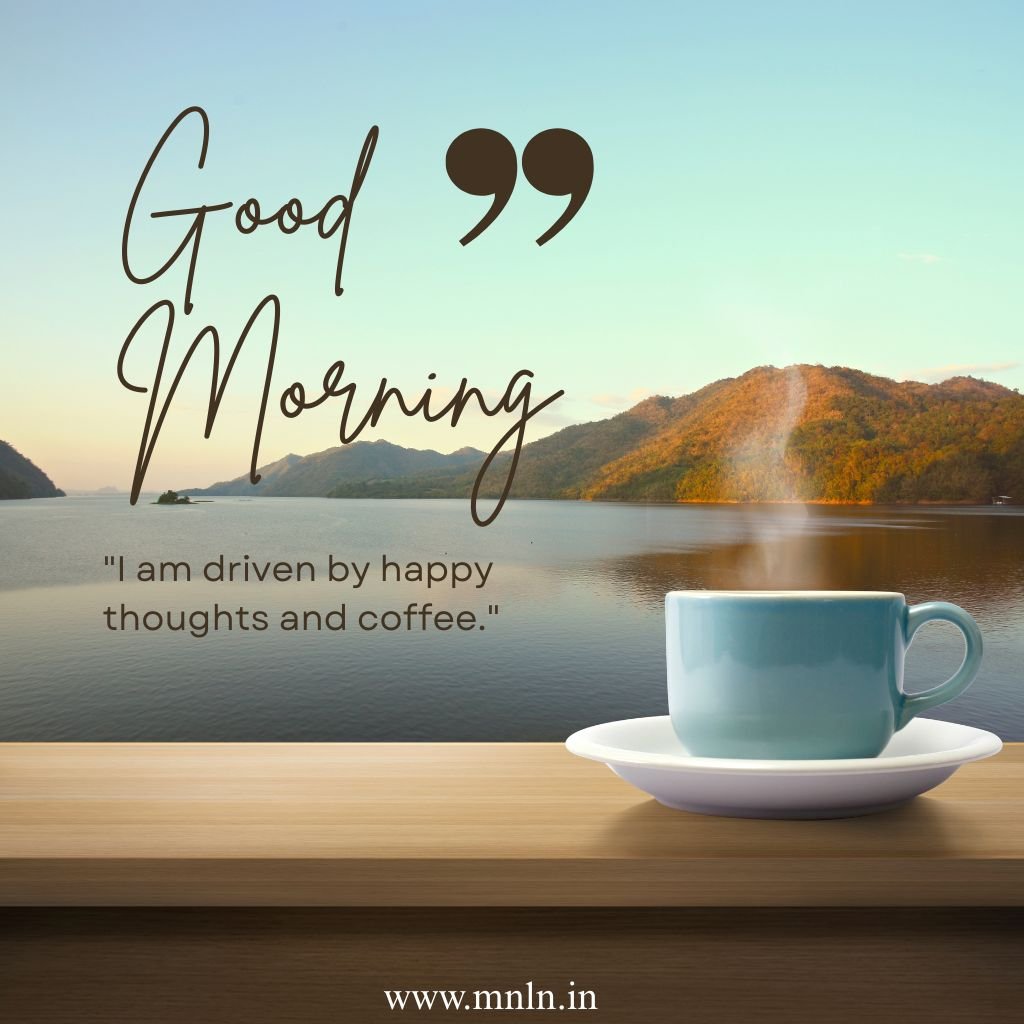 Cute good morning image with coffee vibes